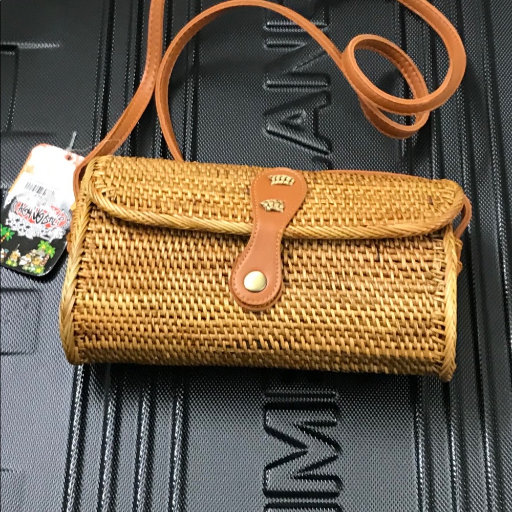 Handwoven Rattan Bag.